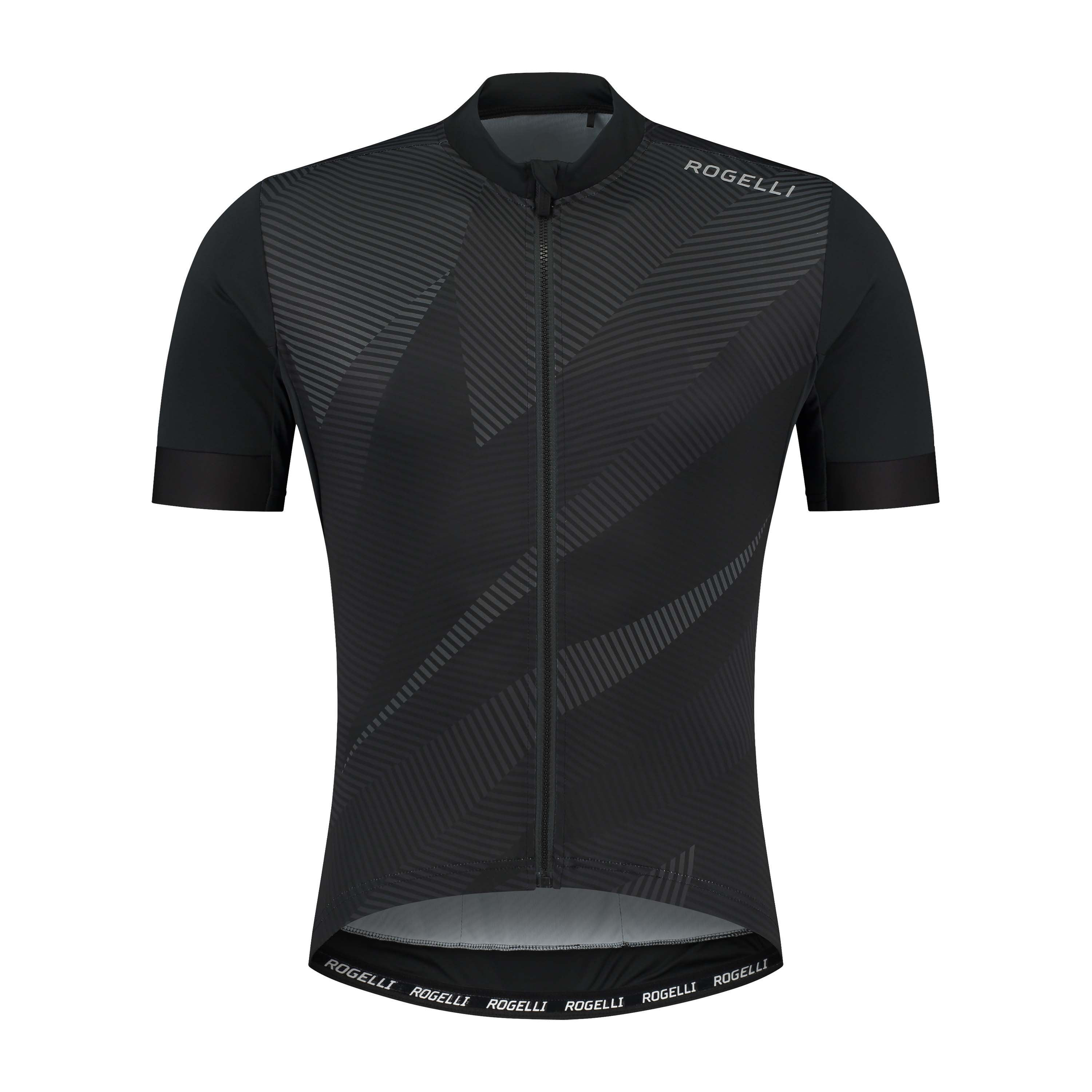 Rogelli Dusk Schwarz Herren Radtrikot Kurzarm
