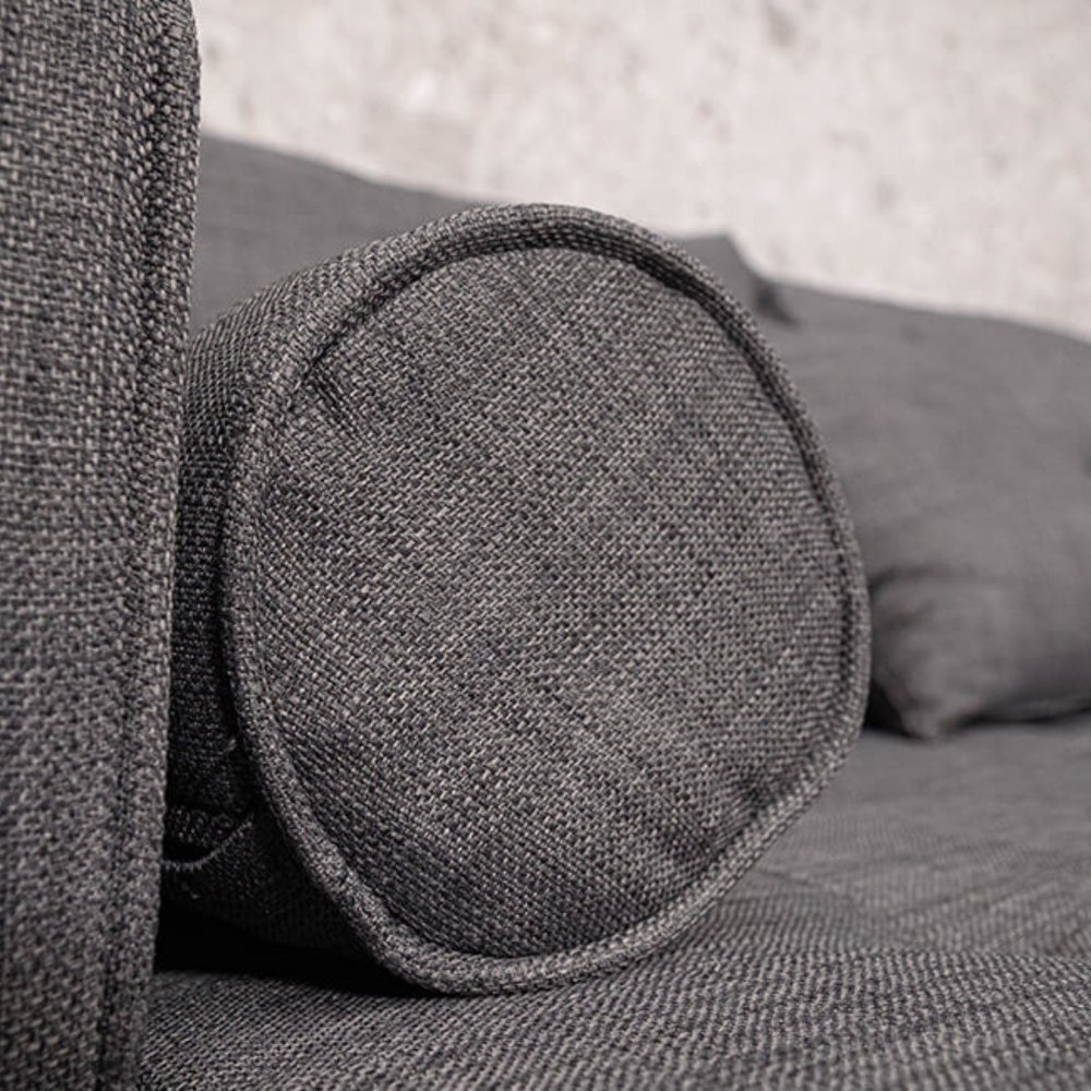 Home Deluxe Sofa ROM mit Hocker & Stauraum - Grau