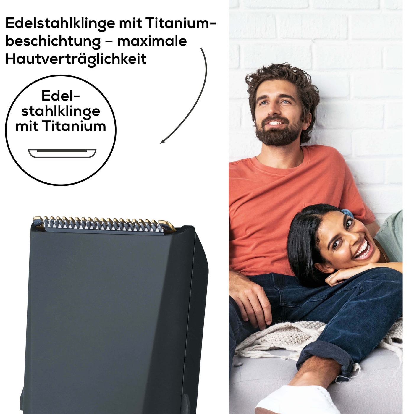 Beurer HR 4000 Bartstyler-Bartschneider mit 4 Aufsätzen für individuelles Styling & Spannungsanpassung
