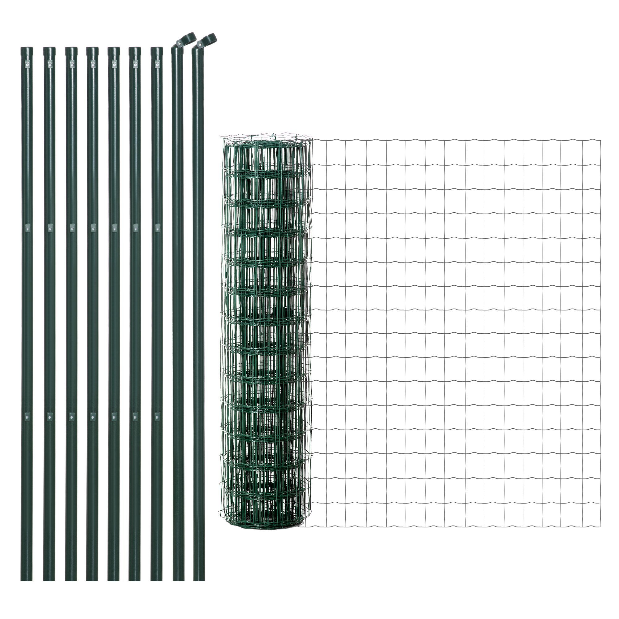 Outsunny Steinsäule Gartenzaun, (Set, 1-St., 1 x Gartenzaun), LxH: 1000x150 cm