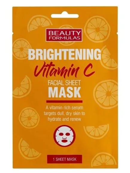 Beauty Formulas осветљујућа маска за лице са витамином Ц