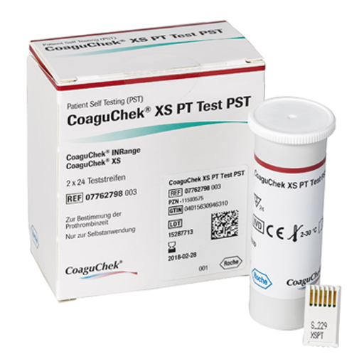 COAGUCHEK XS PT Test PST  2X24 St  Teststreifen