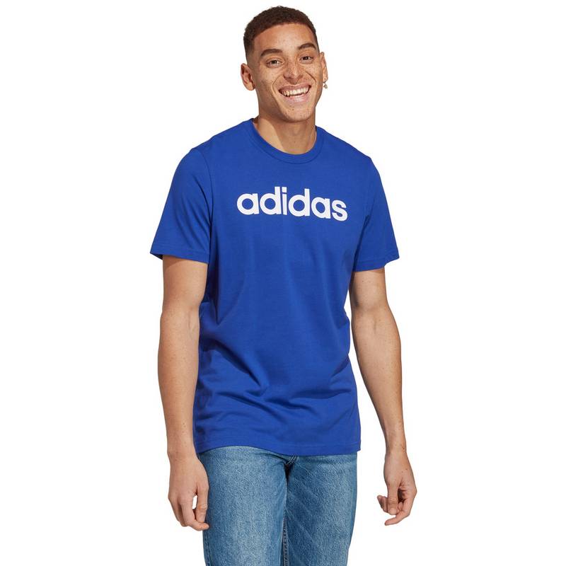adidas ESSENTIALS LINEAR EMBROIDERED LOGO T-Shirt Herren