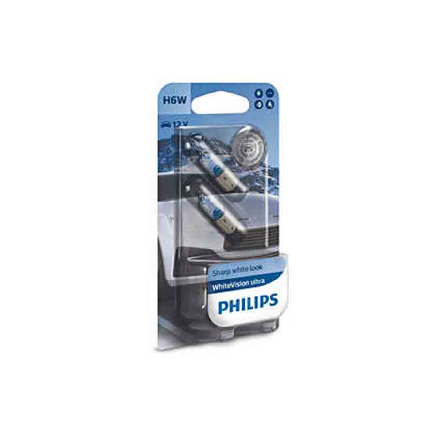 Philips White Vision Ultra H6W Scheinwerferlampe, 2 Stück - ATU