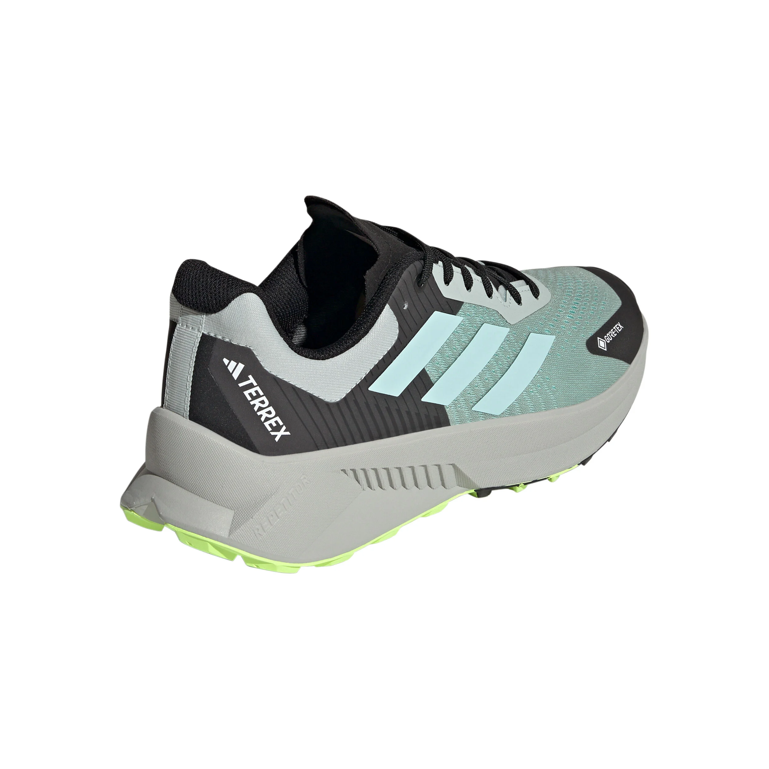 Terrex Soulstride Flow GTX Trailschuh Herren - Grau, Limette