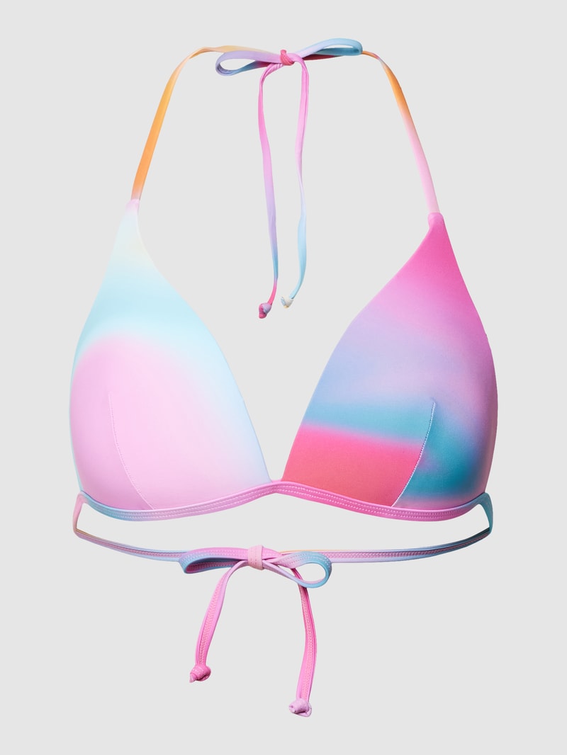 Bikini-Oberteil mit Farbverlauf in pink