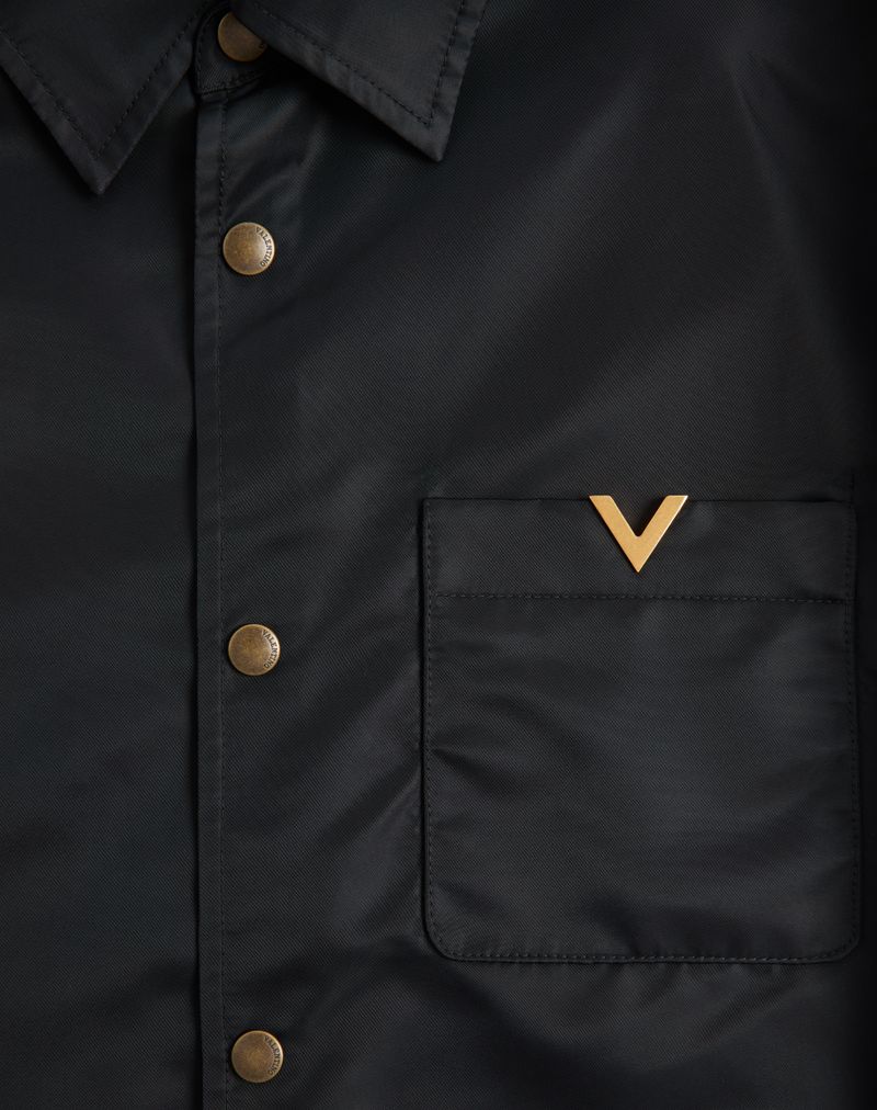 Valentino Nylon Skjortejakke Med Vgold