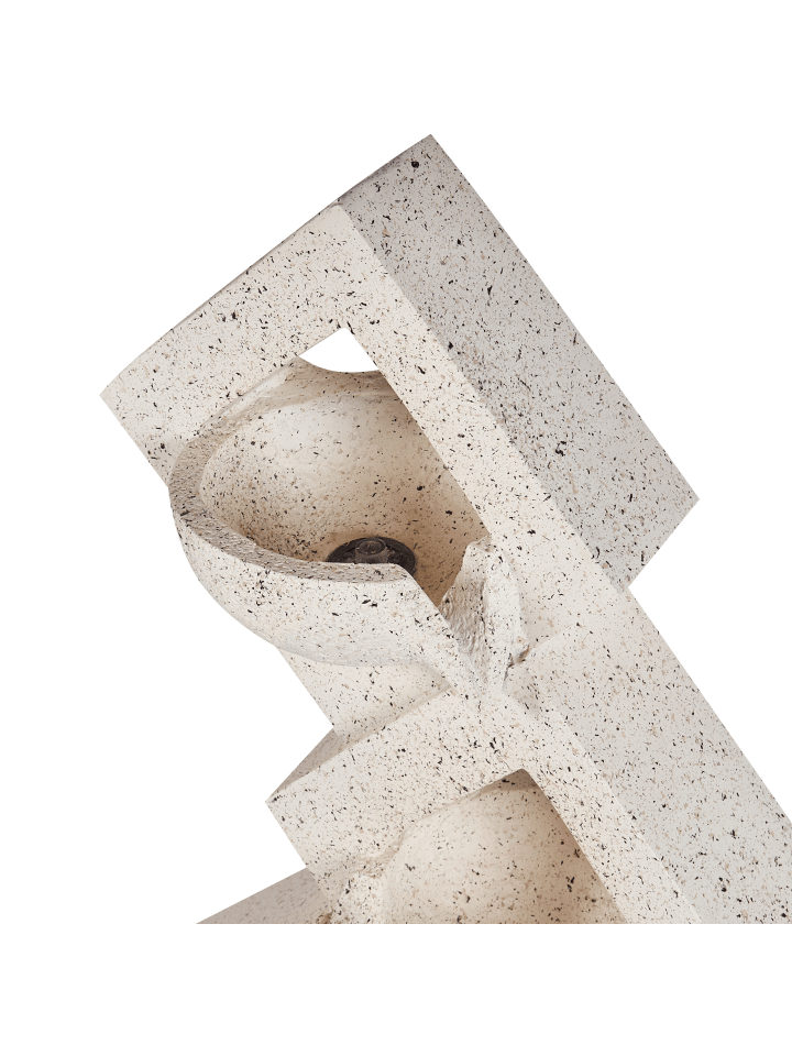 Beliani Gartenbrunnen SHEGAR in Beige - (W) 25 x (H) 110 x (L) 40 cm günstig kaufen onesize
