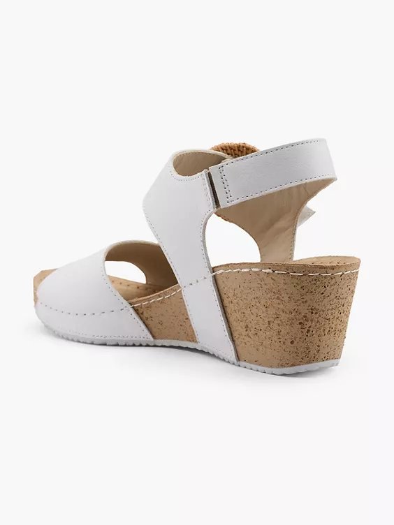 5th Avenue Leder Keilsandalette