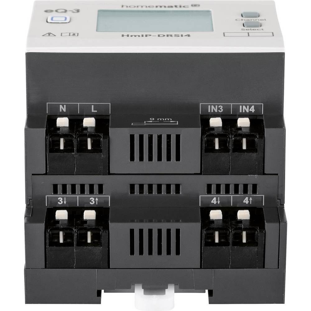 Homematic IP Schaltaktor für Hutschienenmontage – 4-fach Smart-Home-Steuerelement