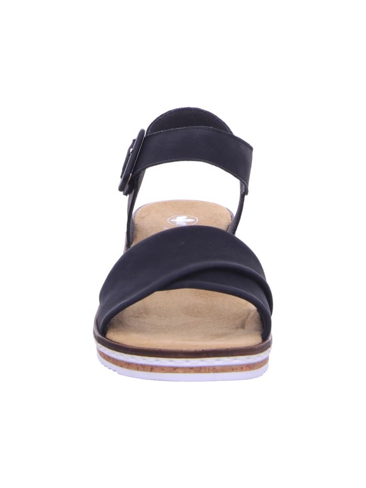 rieker Keilsandalette in schwarz günstig kaufen