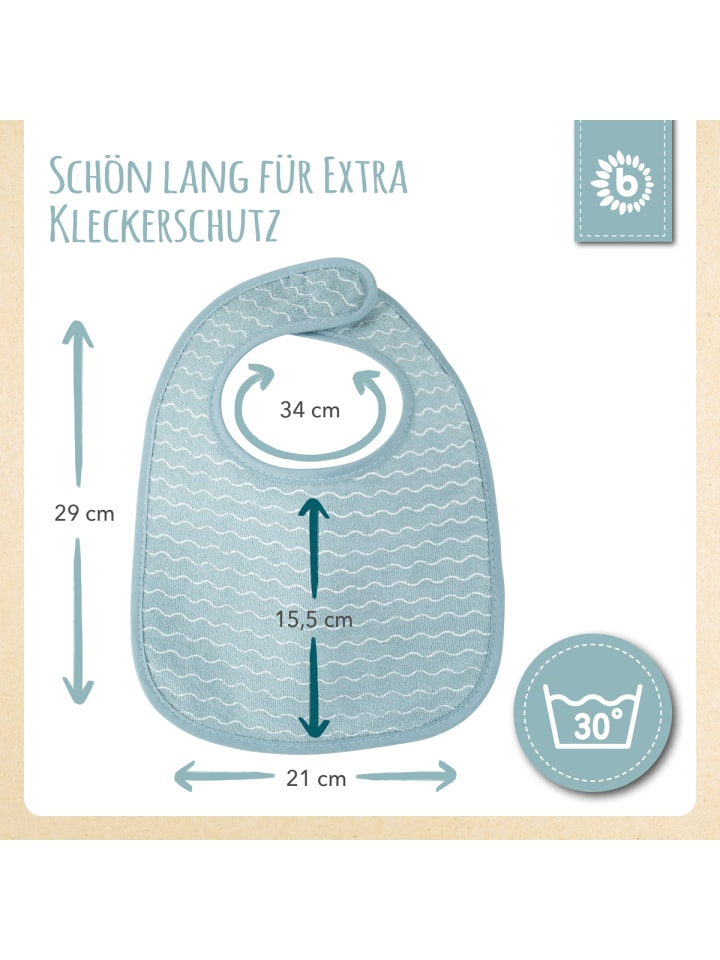 Bieco Spielwaren Lätzchen 5er Pack - ab Geburt in Grau günstig kaufen onesize
