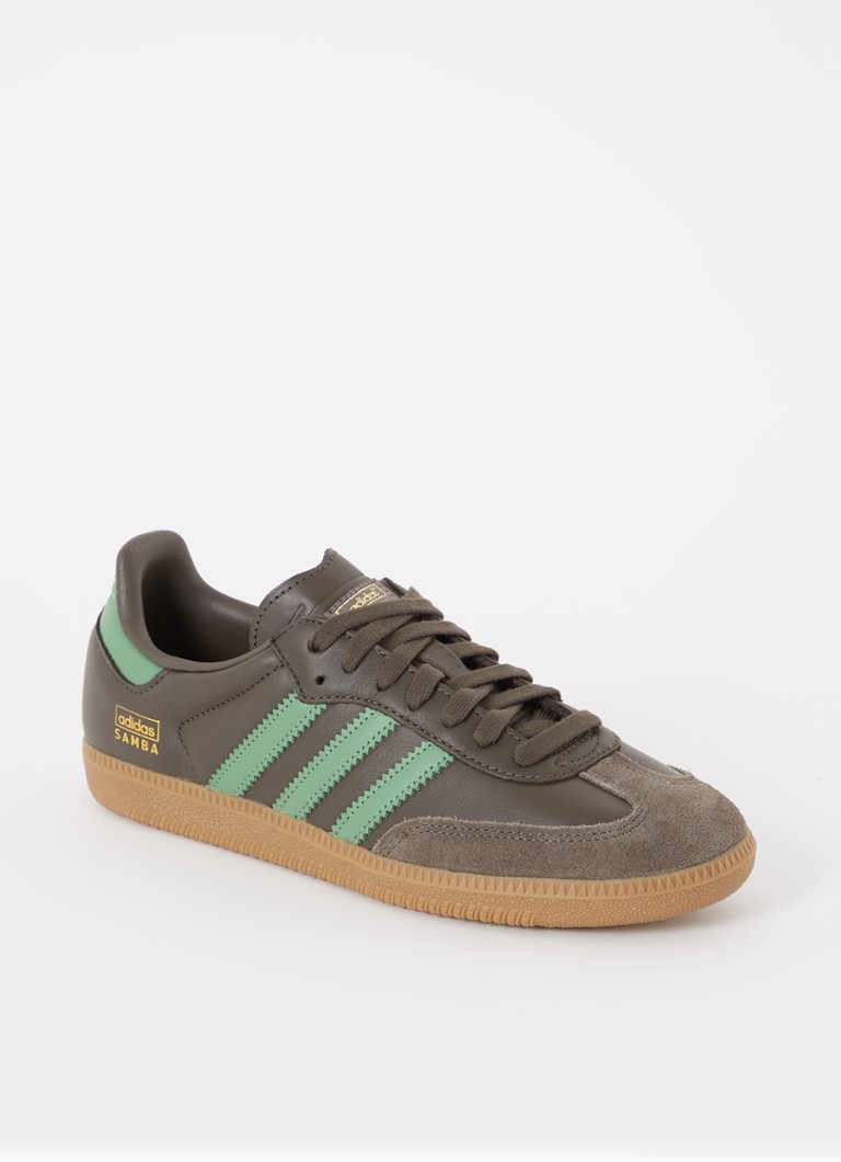 Kožené tenisky Adidas Samba OG so semišovými detailmi