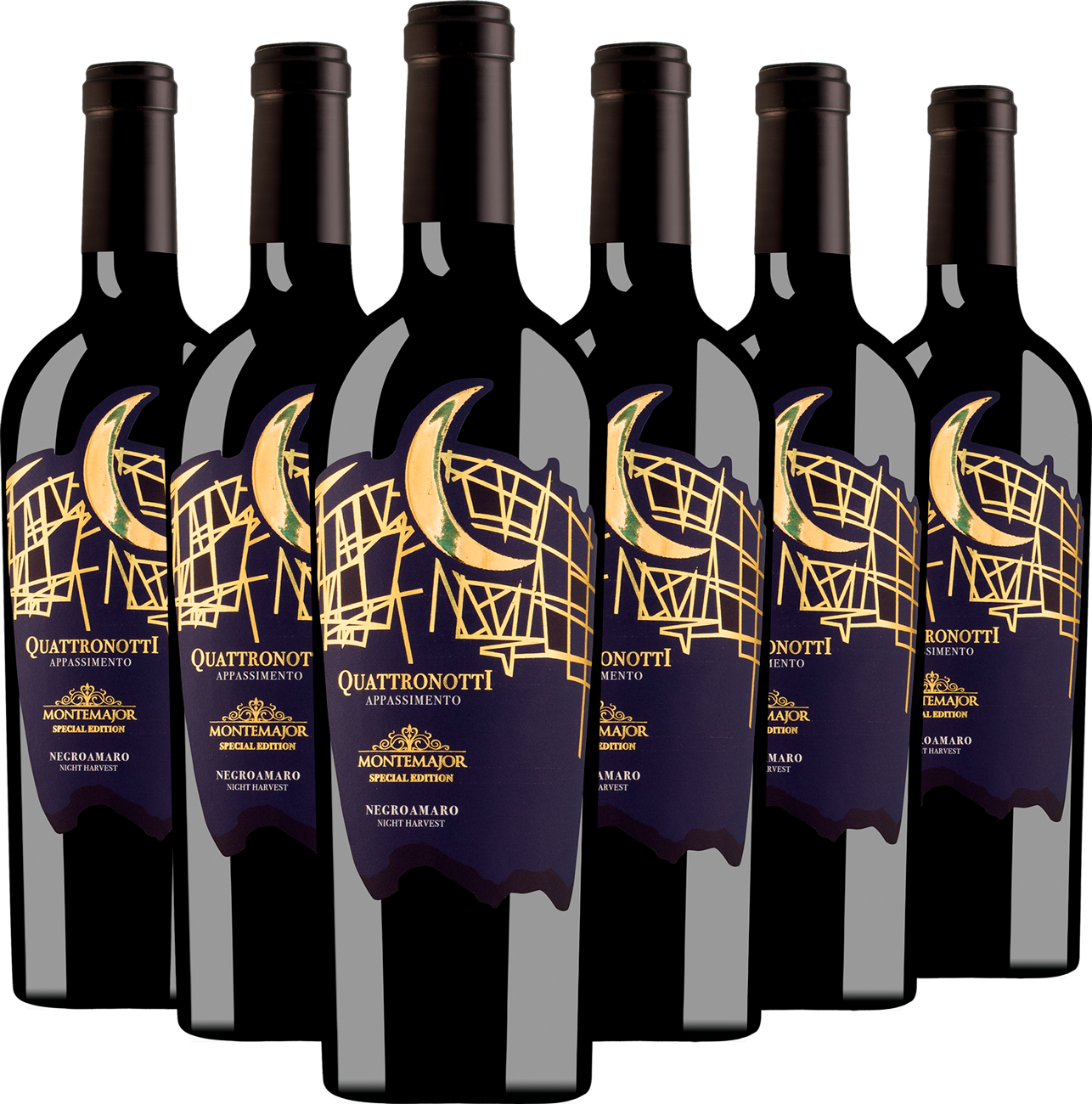 6er Weinpaket Montemajor Quattro Notti Appassimento Negroamaro Night Harvest 2022