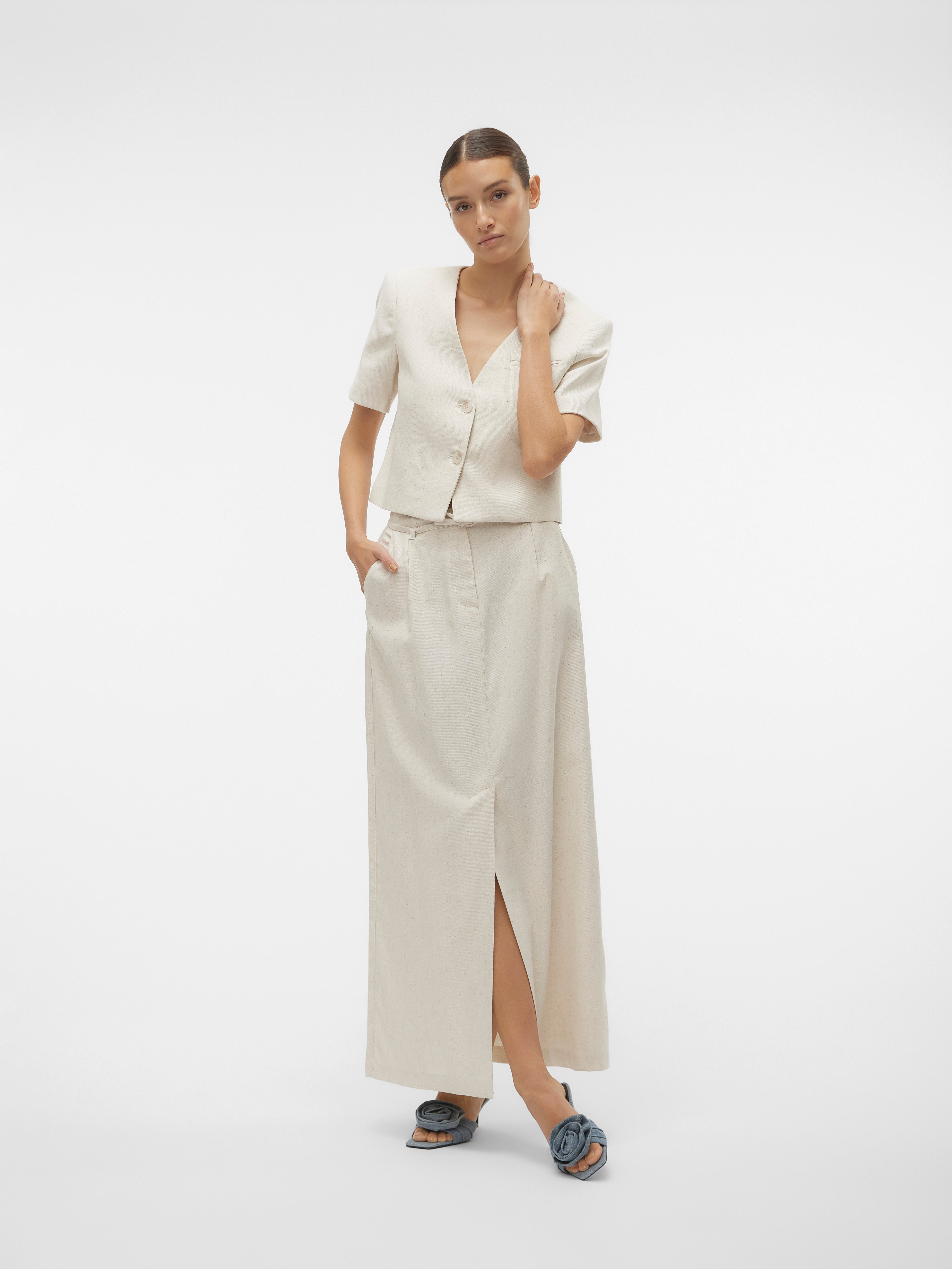 VMFLORENCE Hohe Taille Langer Rock
