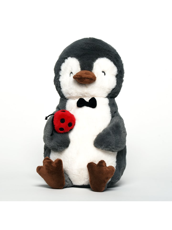 Mr. & Mrs. Panda Kuscheltier Pinguin Marienkäfer mit Spruch in Grau Pastell günstig kaufen onesize