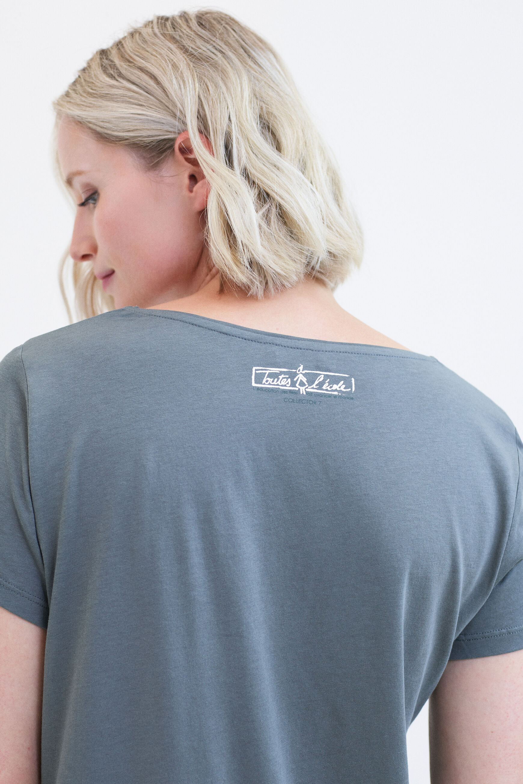 T-shirt Sheila bleu femme
