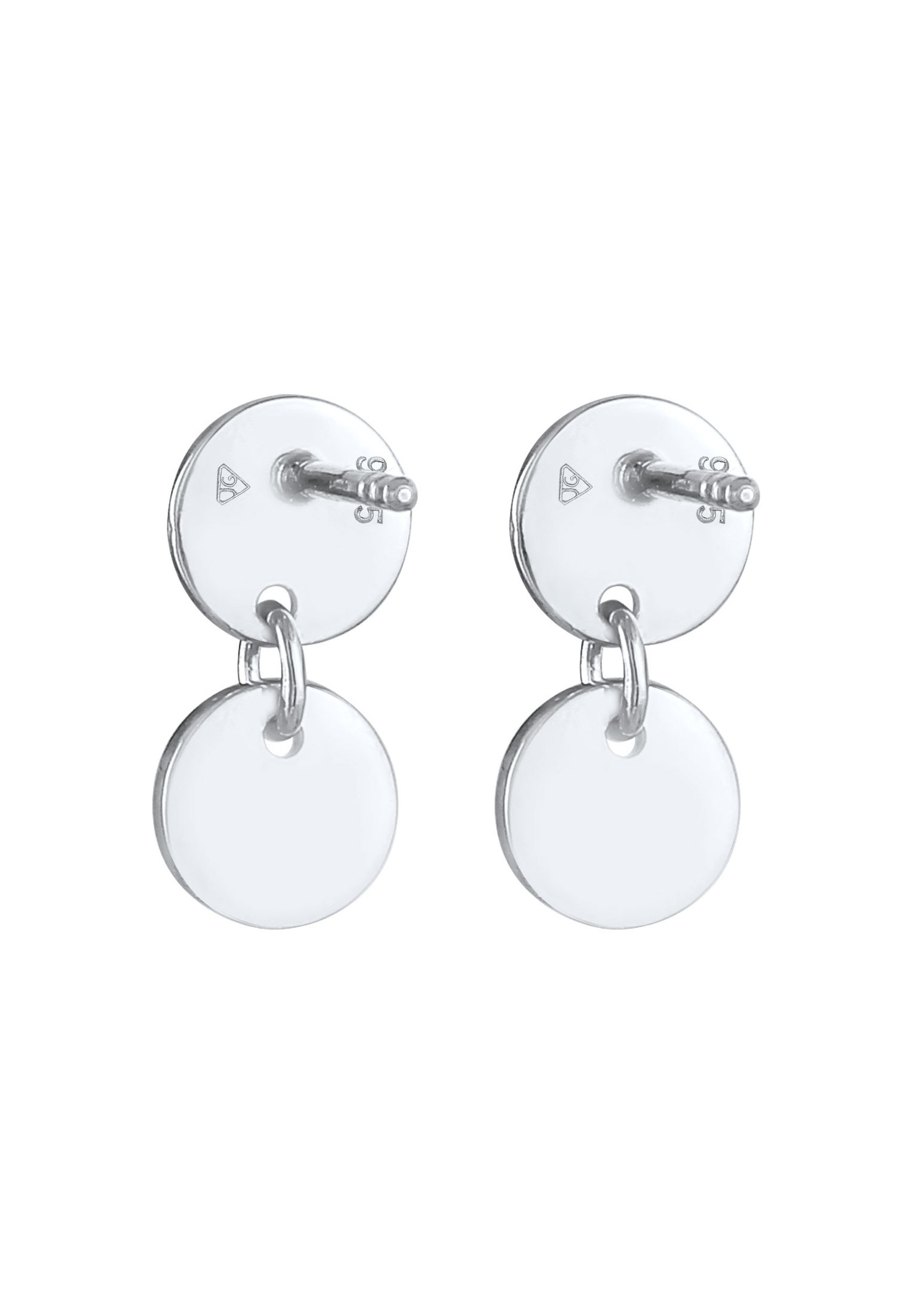 Elli Women's Earrings with a trendy bohemian look in 925 sterling silver plated with gold