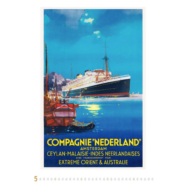 HISTORISCHE SCHIFFSPLAKATE 2024 - Kalender