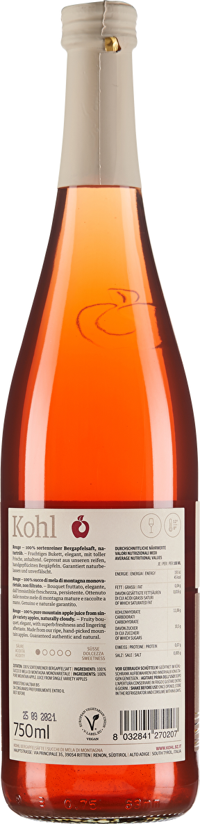 Kohl Bergapfelsaft Rouge