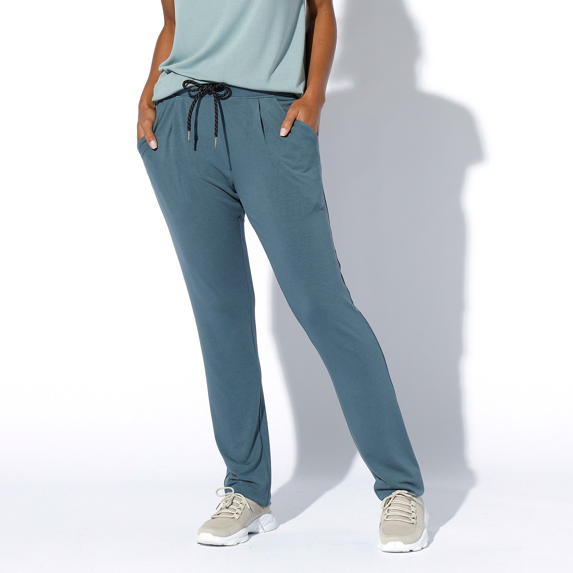 Pantalon maille fluide uni