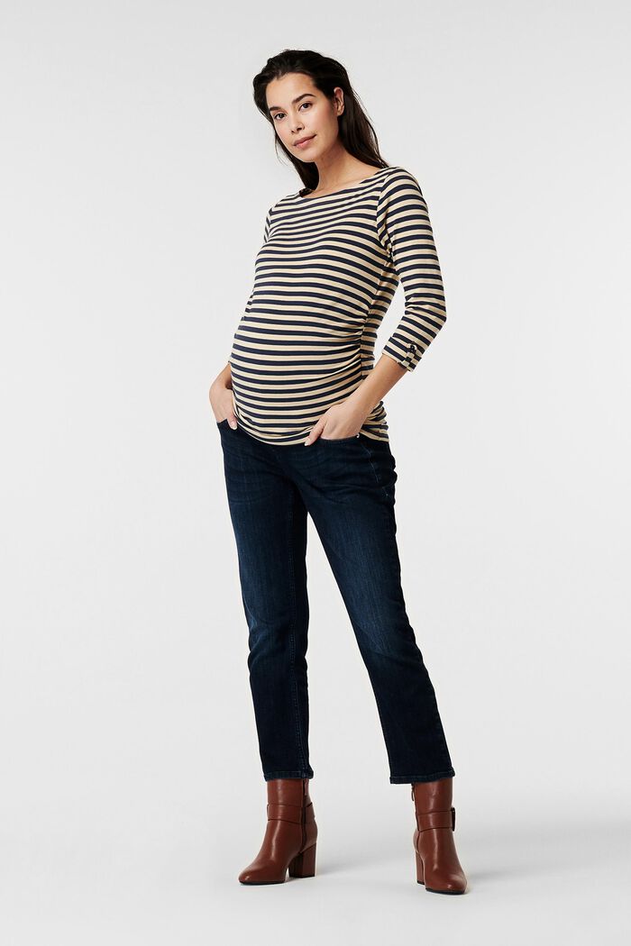 Cropped-Jeans mit Überbauchbund