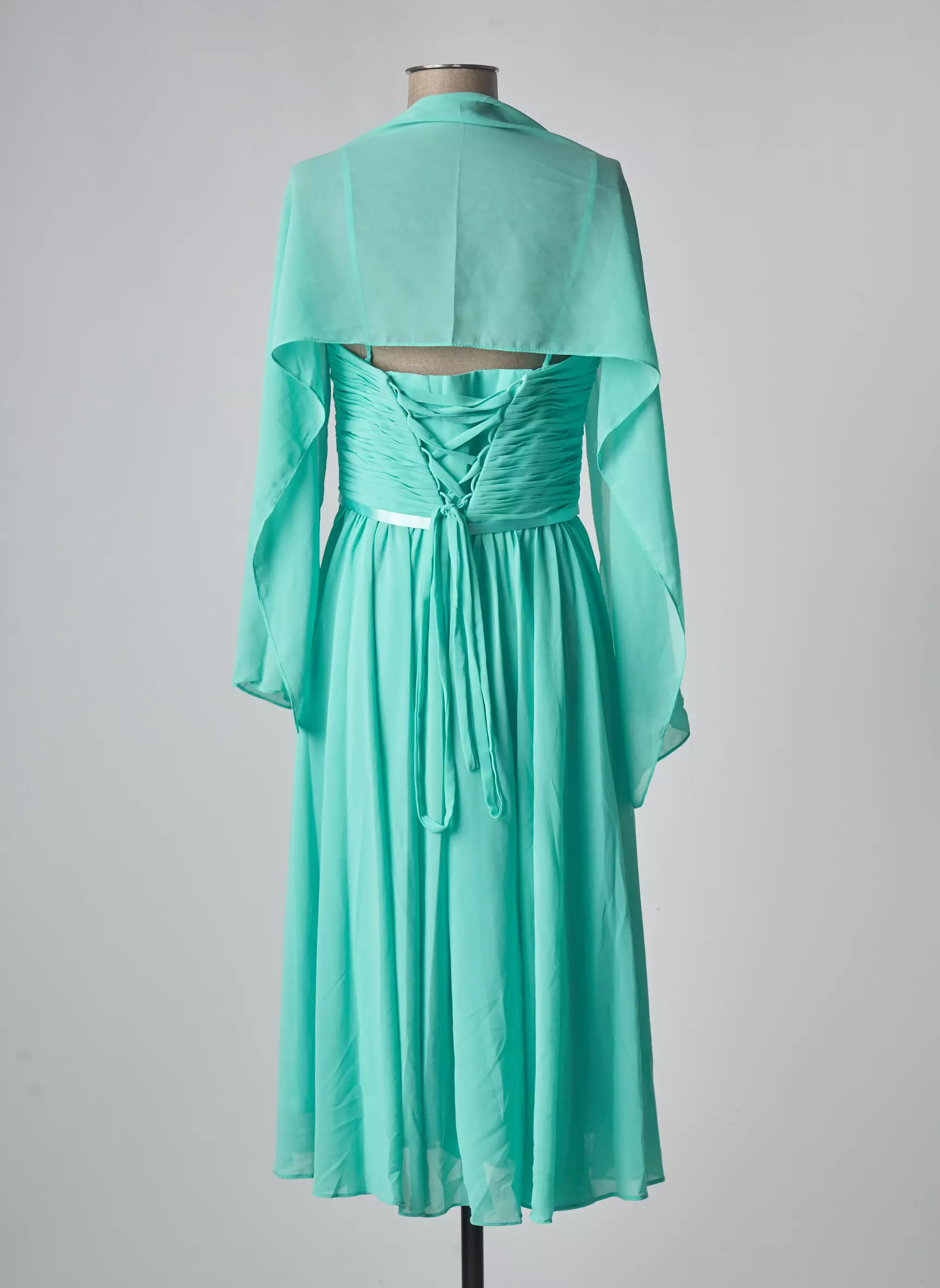 France Mode Robes Mi Longues Femme couleur vert