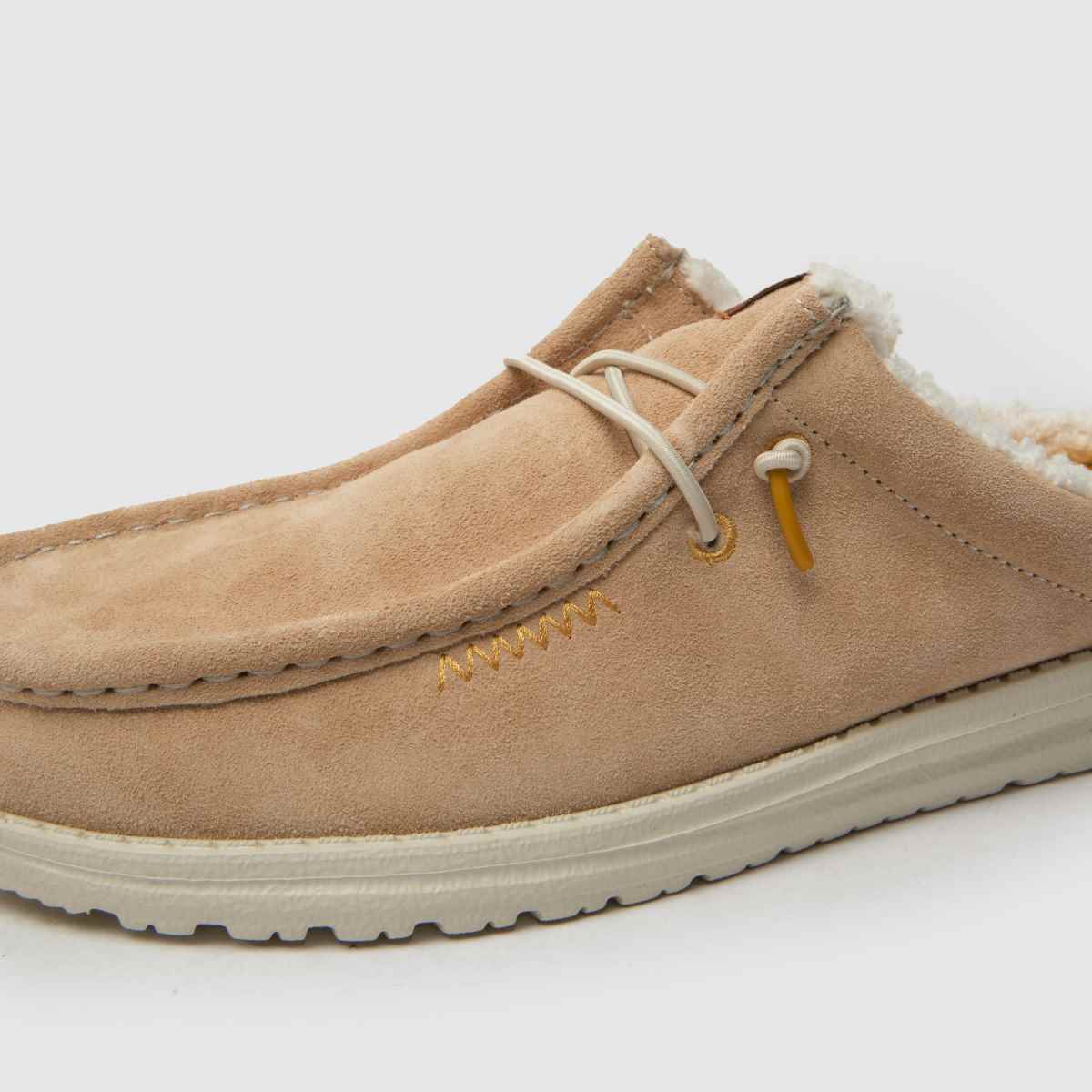 HEYDUDE Wally Slip melegítő papucs bézs színben