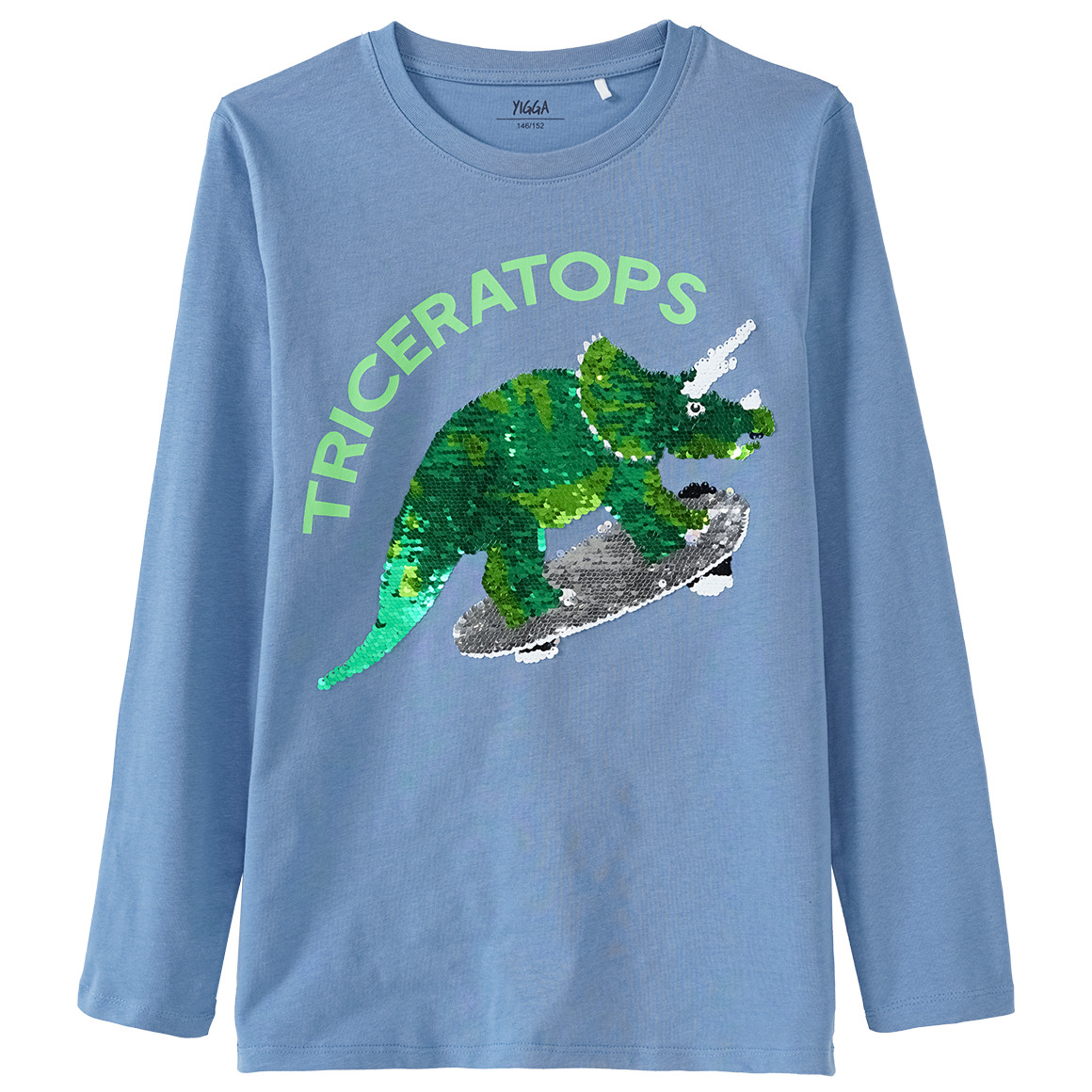 Jungen Langarmshirt mit Wendepailletten