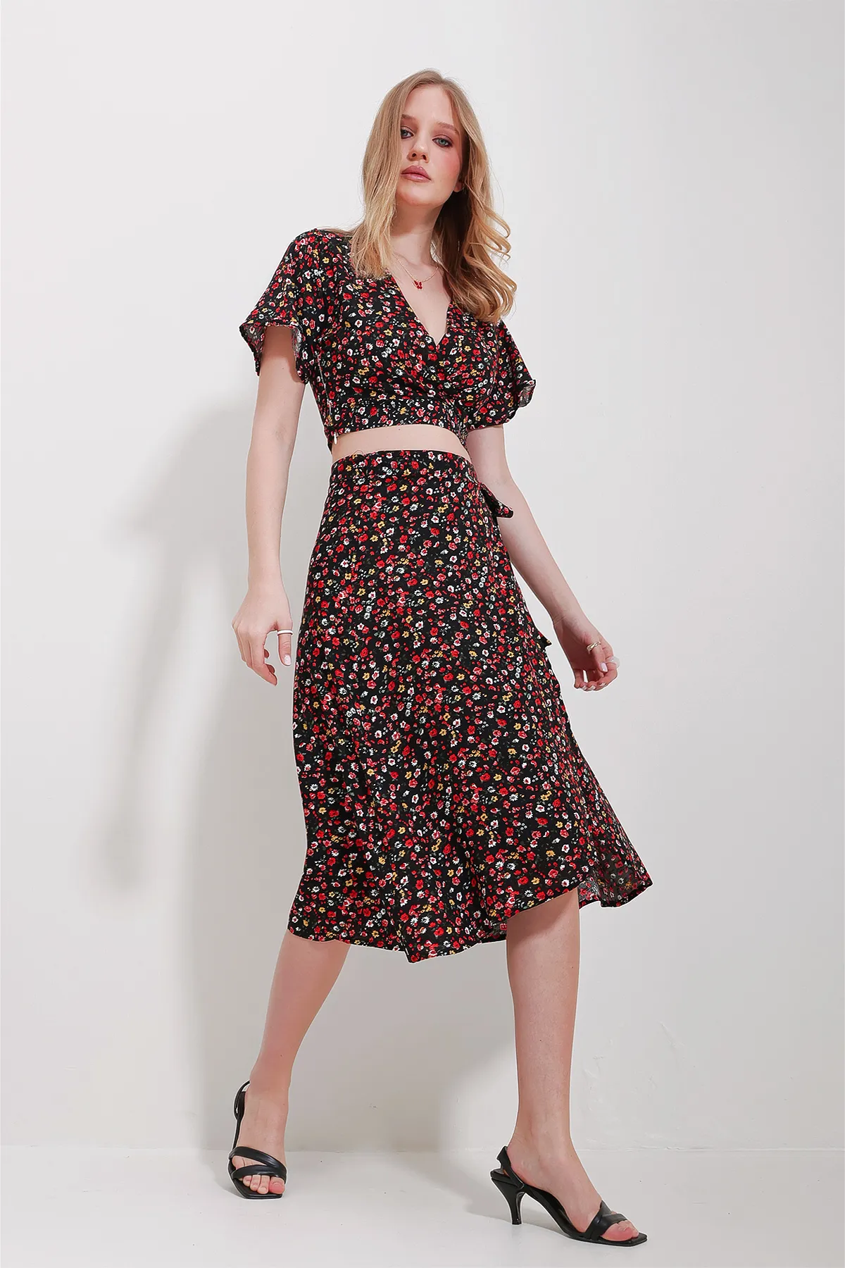 Trend Alaçatı Stili  Zweiteiler - Schwarz - Regular Fit