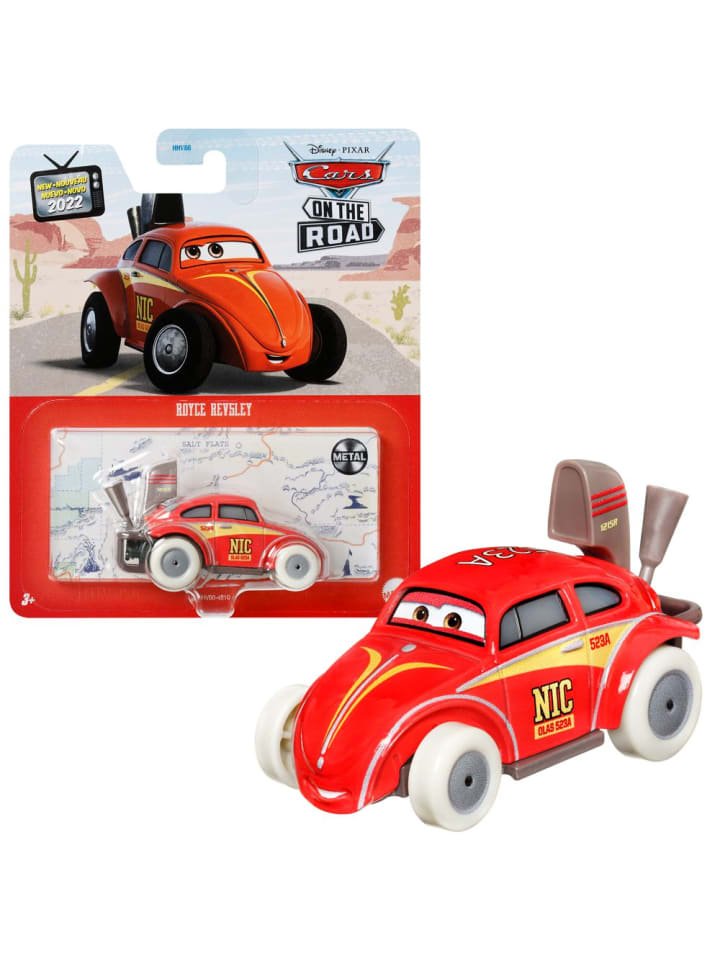 Disney Cars Fahrzeug Racing Style | Die Cast 1:55 Auto in Royce Revsley günstig kaufen onesize