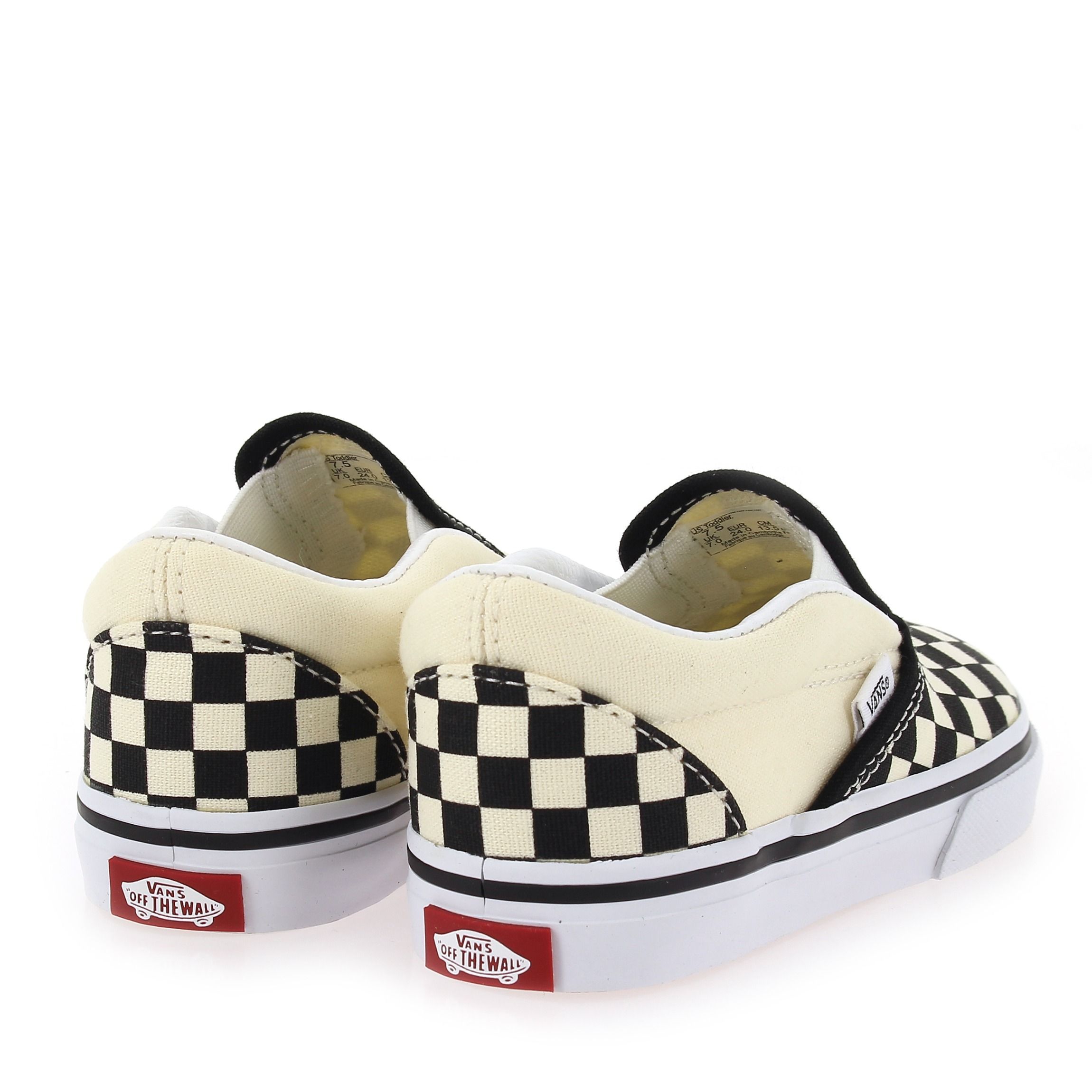 Vans  TD CLASSIC SLIP-ON - Blanc Noir