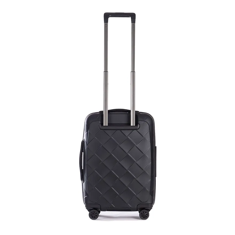 Stratic Leather&More - Hartschalen-Koffer S (mit Vortasche) - Matt Black
