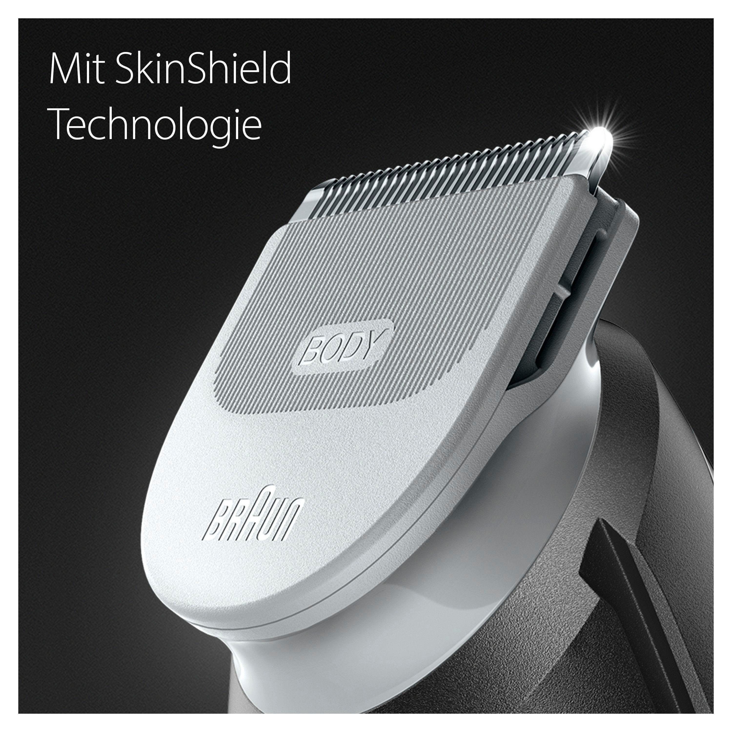 Braun Haarschneider Bodygroomer 5370, Wasserdicht, 100 Min. Laufzeit
