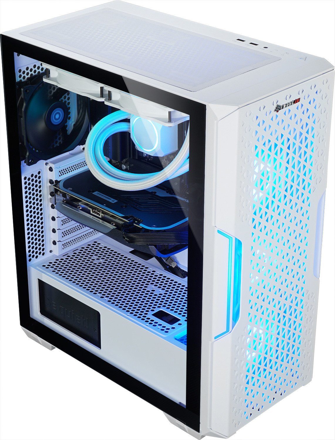 Kiebel Dragon V Gaming-PC (AMD Ryzen 7 AMD Ryzen 7 5700X, RTX 4060, 32 GB RAM, 2000 GB SSD, Wasserkühlung, RGB-Beleuchtung)