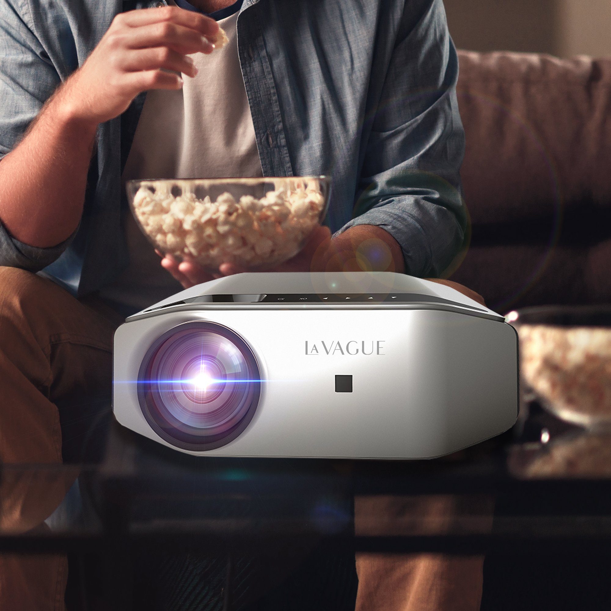 LA VAGUE LV-HD500 led-projektor full hd LED-Beamer (3400 lm, 1000:1, 1920 x 1080 px, LED-Projektor Full HD)