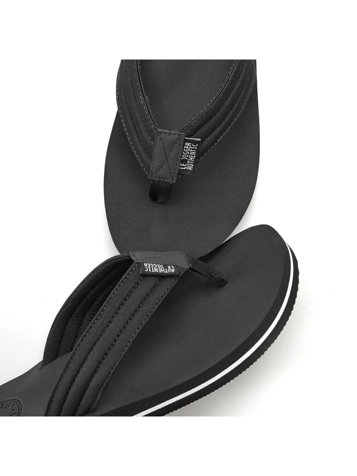 AUTHENTIC LE JOGGER Zehentrenner in schwarz günstig kaufen