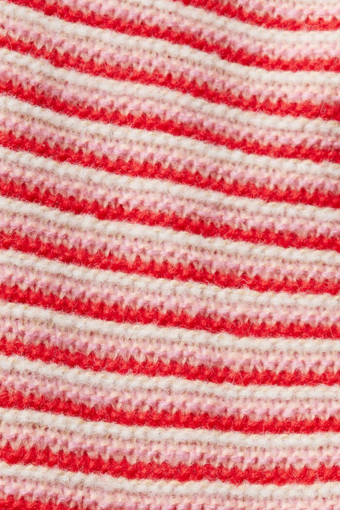 Grobstrickpullover mit Streifen