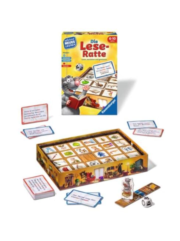 Ravensburger Brettspiel Die Lese-Ratte, 6-10 Jahre günstig kaufen onesize