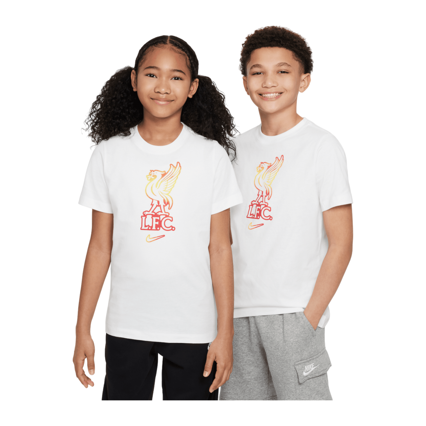 Nike FC Liverpool Crest T-Shirt Kids Weiss F100
