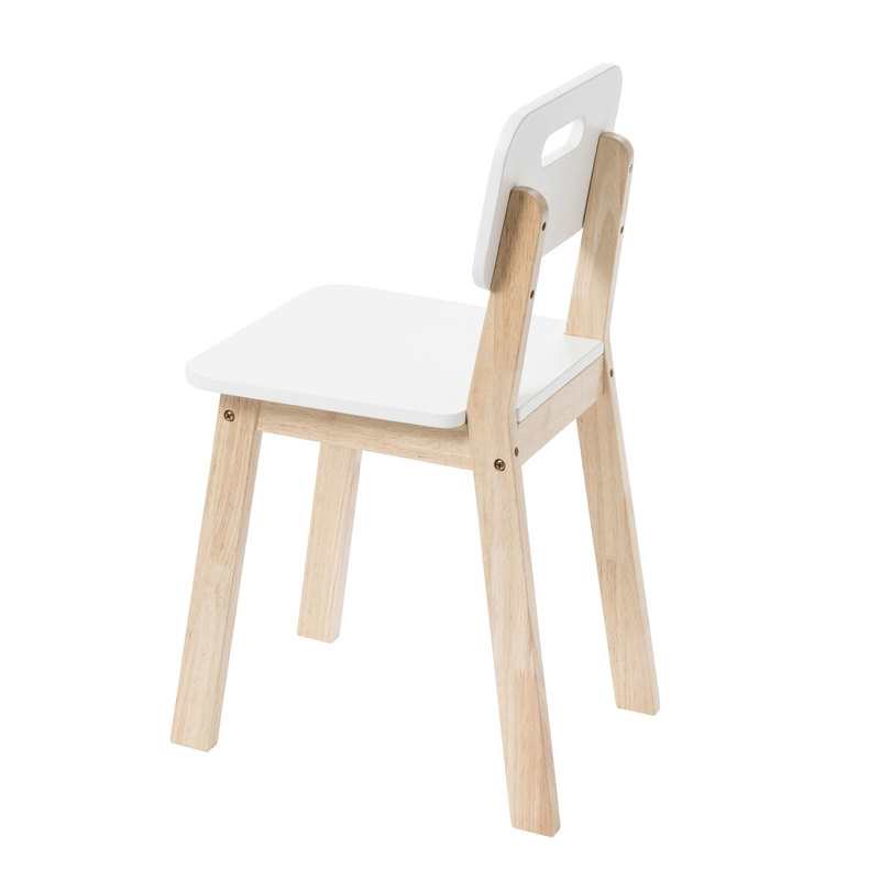 Chaise primaire blanche et naturelle Oxybul