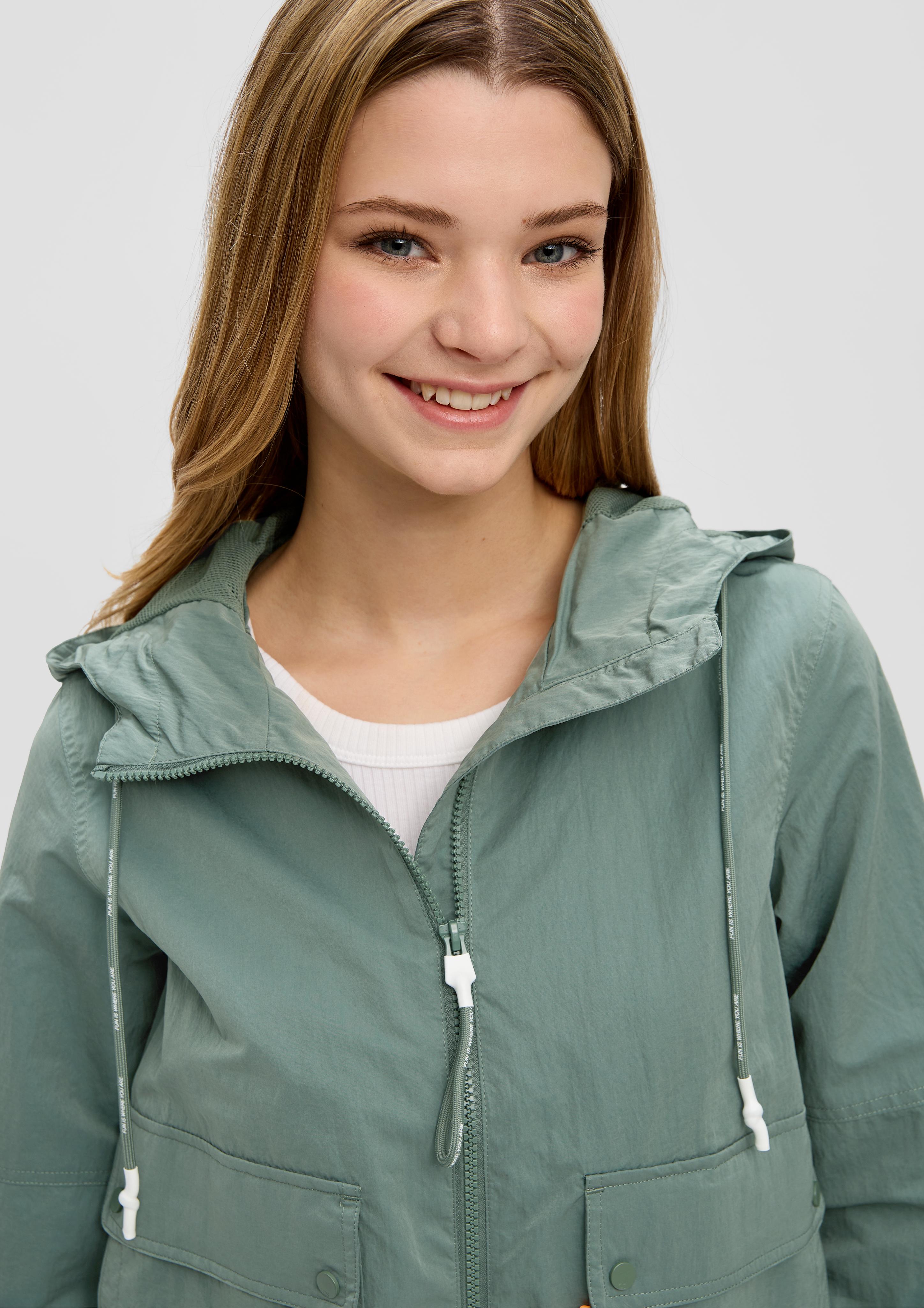 Kapuzenjacke mit Crinkle-Struktur  2140321-7816