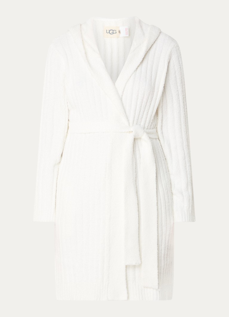 UGG Amari bathrobe with ribbed texture and hood