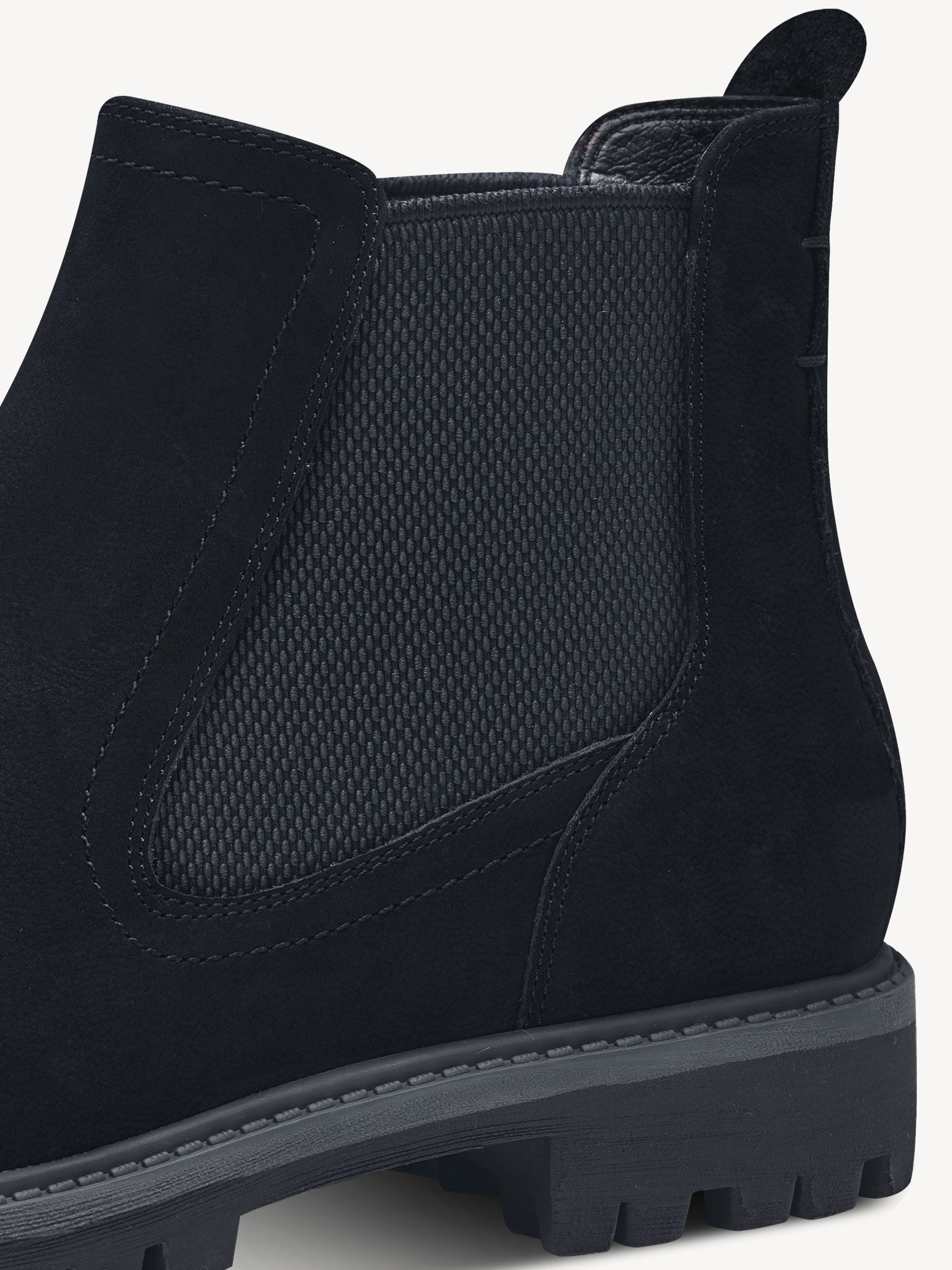 Bottine Chelsea en cuir - bleu