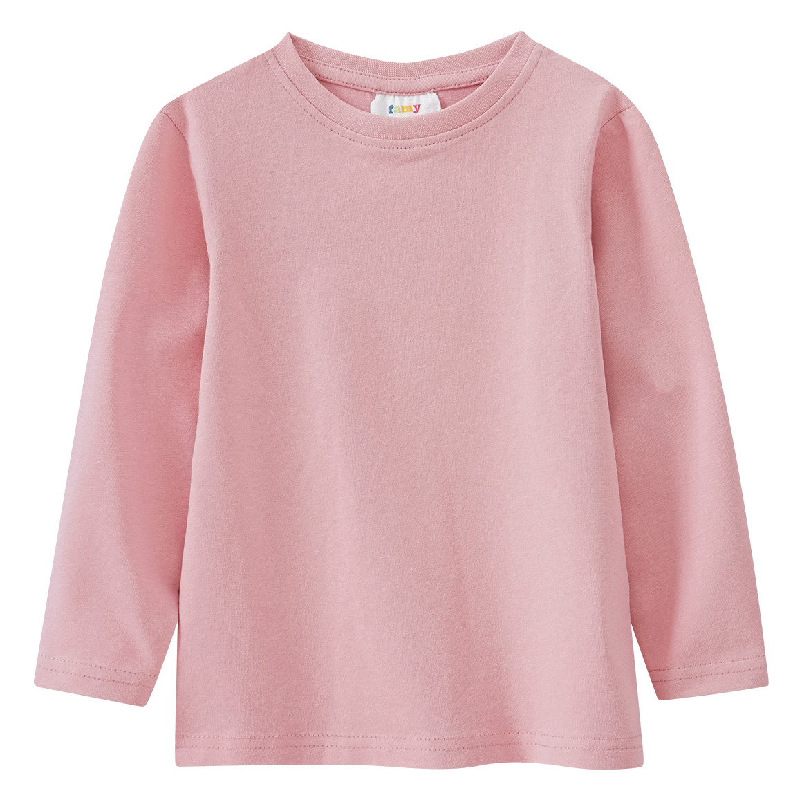 2 Mädchen Langarmshirts im Basic-Style