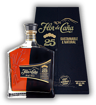 Flor de Cana 25 Years Flor de Cana 25 Years Ein luxuriöser Rum. Alter 25 J. - 0,7	 Liter - Vol 40%