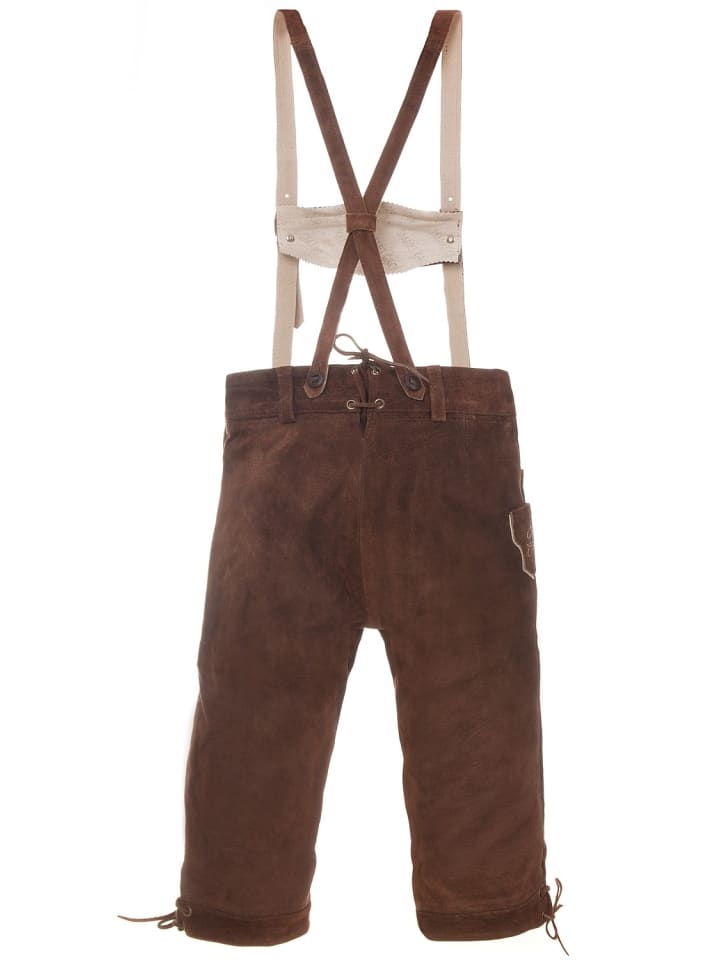 Edelnice Trachtenlederhose in dunkelbraun günstig kaufen