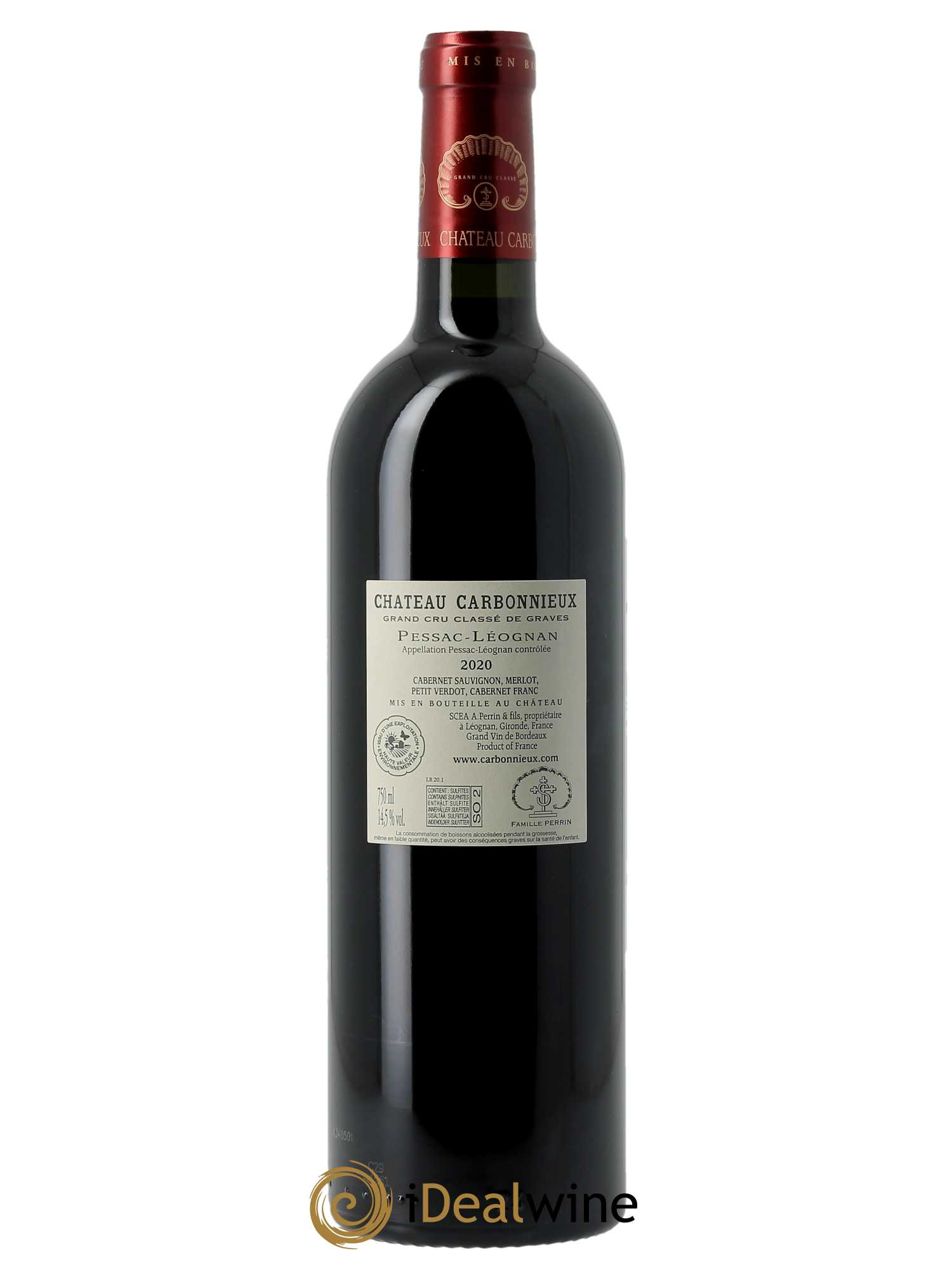 Château Carbonnieux Cru Classé de Graves (CBO à partir de 6 BTS) 2020 - Lot de 1 Bouteille