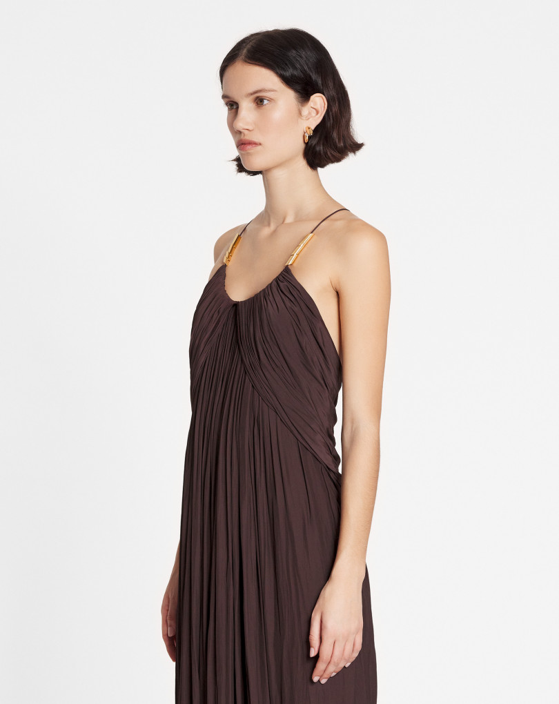 ROBE LONGUE À BRETELLES