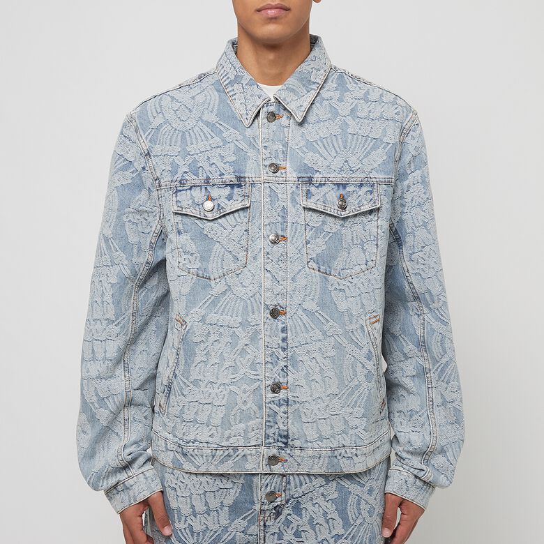 Daily Paper Settle Macrame Denim Jacket light blue